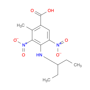 Benzoic acid, 4-[(1-ethylpropyl)amino]-2-methyl-3,5-dinitro-