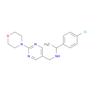 1280981-01-2 5-​Pyrimidinemethanamin​e, N-​[1-​(4-​chlorophenyl)​ethyl]​-​2-​(4-​morpholinyl)​-