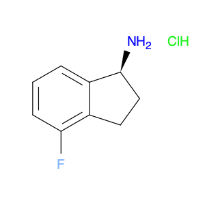 1H-Inden-1-amine, 4-fluoro-2,3-dihydro-, hydrochloride (1:1), (1S)-