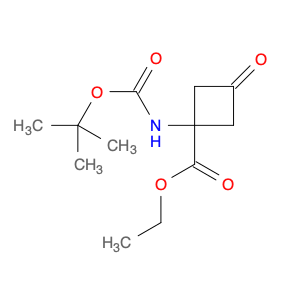 Cyclobutanecarboxylic acid, 1-[[(1,1-dimethylethoxy)carbonyl]amino]-3-oxo-, ethyl ester