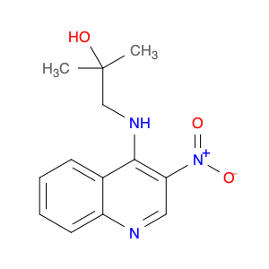 2-Propanol, 2-methyl-1-[(3-nitro-4-quinolinyl)amino]-