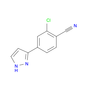 1297537-37-1 2-chloro-4-(1H-pyrazol-5-yl)benzonitrile