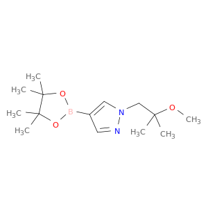 1298032-47-9 1H-Pyrazole, 1-(2-methoxy-2-methylpropyl)-4-(4,4,5,5-tetramethyl-1,3,2-dioxaborolan-2-yl)-