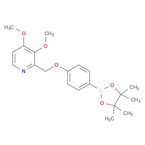 1300645-77-5 3,4-Dimethoxy-2-[[4-(4,4,5,5-tetramethyl-1,3,2-dioxaborolan-2-yl)phenoxy]methyl]pyridine