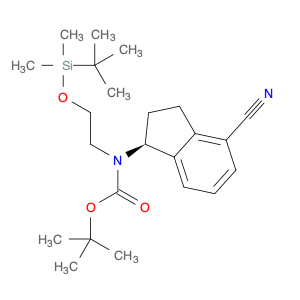 1306763-61-0 Carbamic acid,N-[(1S)-4-cyano-2,3-dihydro-1H-inden-1-yl]-N-[2-[[(1,1-dimethylethyl)dimethylsilyl]oxy]ethyl]-, 1,1-dimethylethyl ester