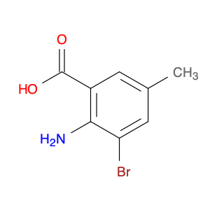 13091-43-5 Benzoic acid, 2-amino-3-bromo-5-methyl-