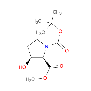 1,2-Pyrrolidinedicarboxylic acid, 3-hydroxy-, 1-(1,1-dimethylethyl)2-methyl ester, (2R-cis)-