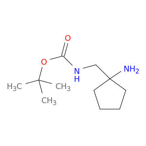 Carbamic acid, N-[(1-aminocyclopentyl)methyl]-, 1,1-dimethylethyl ester