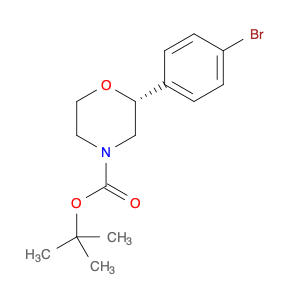 1312566-00-9 tert-butyl (2R)-2-(4-bromophenyl)morpholine-4-carboxylate