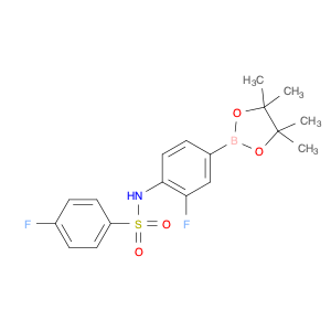 4-fluoro-N-(2-fluoro-4-(4,4,5,5-tetramethyl-1,3,2-dioxaborolan-2-yl)phenyl)benzenesulfonamide