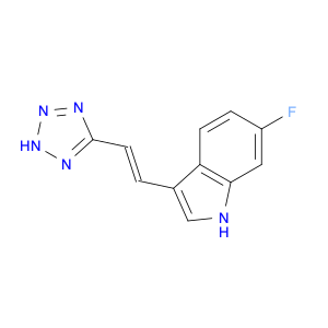 1316695-35-8 1H-Indole, 6-fluoro-3-[(1E)-2-(2H-tetrazol-5-yl)ethenyl]-