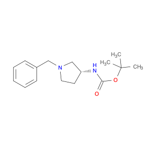 Carbamic acid, N-[(3R)-1-(phenylmethyl)-3-pyrrolidinyl]-, 1,1-dimethylethyl ester