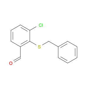 132483-94-4 Benzaldehyde, 3-chloro-2-[(phenylmethyl)thio]-