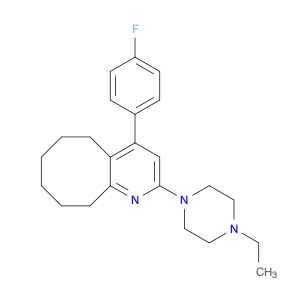 132810-10-7 Cycloocta[b]pyridine, 2-(4-ethyl-1-piperazinyl)-4-(4-fluorophenyl)-5,6,7,8,9,10-hexahydro-