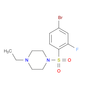 1331185-87-5 1-[(4-bromo-2-fluorophenyl)sulfonyl]-4-ethylpiperazine