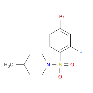 1331186-01-6 1-((4-broMo-2-fluorophenyl)sulfonyl)-4-Methylpiperidine