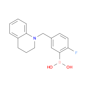 1332653-99-2 (5-((3,4-dihydroquinolin-1(2H)-yl)methyl)-2-fluorophenyl)boronic acid