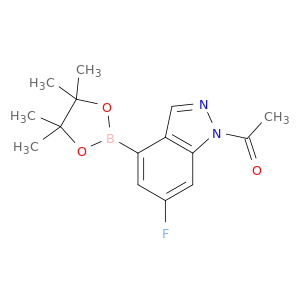 1333319-78-0 Ethanone, 1-[6-fluoro-4-(4,4,5,5-tetramethyl-1,3,2-dioxaborolan-2-yl)-1H-indazol-1-yl]-