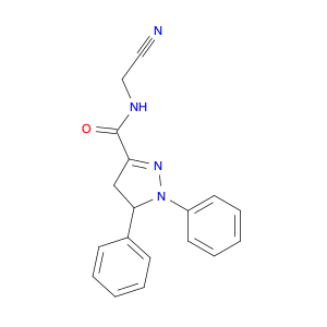 1333608-16-4 1H-Pyrazole-3-carboxamide, N-(cyanomethyl)-4,5-dihydro-1,5-diphenyl-