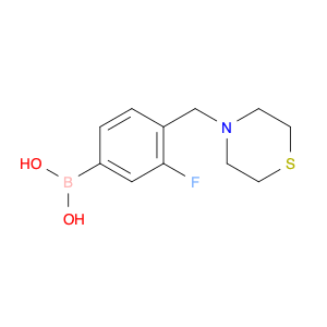 1334171-29-7 [3-fluoro-4-(thiomorpholin-4-ylmethyl)phenyl]boronic acid