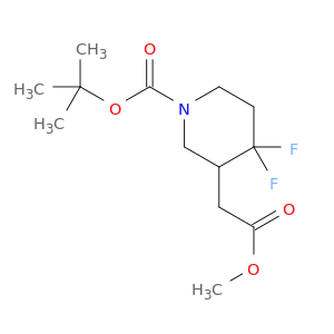 1334413-62-5 tert-butyl 4,4-difluoro-3-(2-methoxy-2-oxoethyl)piperidine-1-carboxylate