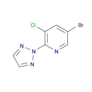 1335057-78-7 5-bromo-3-chloro-2-(2H-1,2,3-triazol-2-yl)pyridine