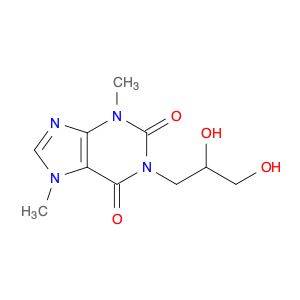 13460-96-3 1-(2,3-dihydroxypropyl)-3,7-dihydro-3,7-dimethyl-1H-purine-2,6-dione