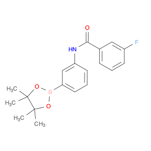 1349343-69-6 3-fluoro-N-(3-(4,4,5,5-tetramethyl-1,3,2-dioxaborolan-2-yl)phenyl)benzamide