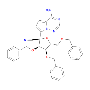 1355357-49-1 (2R,3R,4R,5R)-2-(4-aminopyrrolo[2,1-f][1,2,4]triazin-7-yl)-3,4-dibenzyloxy-5-(benzyloxymethyl)tetrahydrofuran-2-carbonitrile