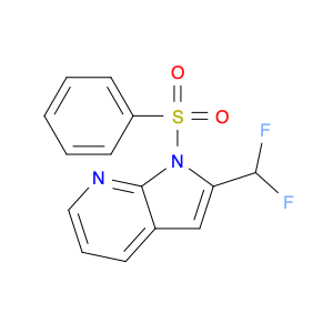 1363381-32-1 1H-Pyrrolo[2,3-b]pyridine, 2-(difluoromethyl)-1-(phenylsulfonyl)-