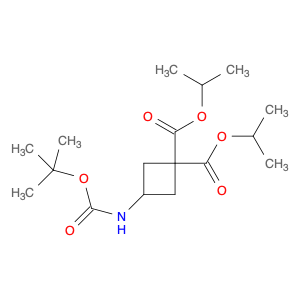 1,1-Cyclobutanedicarboxylic acid, 3-[[(1,1-dimethylethoxy)carbonyl]amino]-, 1,1-bis(1-methylethyl) ester