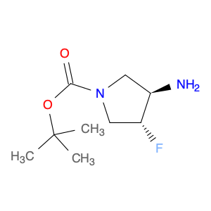 1-Pyrrolidinecarboxylic acid, 3-amino-4-fluoro-, 1,1-dimethylethyl ester, (3R,4R)-rel-