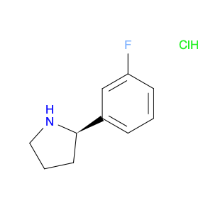 Pyrrolidine, 2-(3-fluorophenyl)-, hydrochloride (1:1), (2R)-