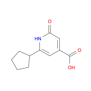 1368348-22-4 6-cyclopentyl-2-oxo-1,2-dihydropyridine-4-carboxylic acid