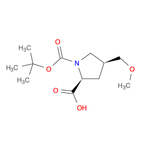 (2S,4S)-4-(Methoxymethyl)-1,2-pyrrolidinedicarboxylic acid 1-(1,1-dimethylethyl) ester