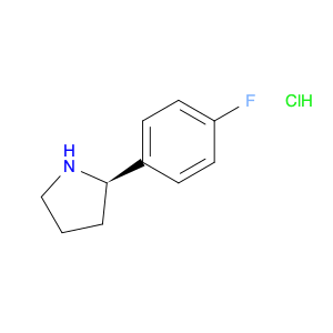 Pyrrolidine, 2-(4-fluorophenyl)-, hydrochloride (1:1), (2R)-