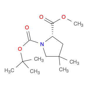 1,2-Pyrrolidinedicarboxylic acid, 4,4-dimethyl-, 1-(1,1-dimethylethyl) 2-methyl ester, (2S)-