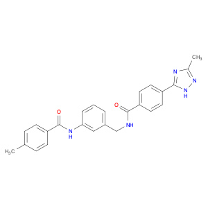 1384661-89-5 Benzamide, N-[[3-[(4-methylbenzoyl)amino]phenyl]methyl]-4-(3-methyl-1H-1,2,4-triazol-5-yl)-