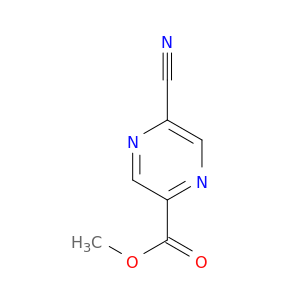 Pyrazinecarboxylic acid, 5-cyano-, methyl ester (9CI)