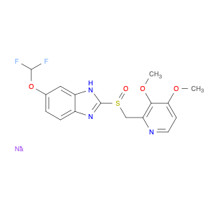 138786-67-1 1H-Benzimidazole, 6-(difluoromethoxy)-2-[[(3,4-dimethoxy-2-pyridinyl)methyl]sulfinyl]-, sodium salt (1:1)