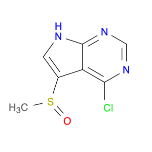 1389264-16-7 7H-Pyrrolo[2,3-d]pyrimidine, 4-chloro-5-(methylsulfinyl)-