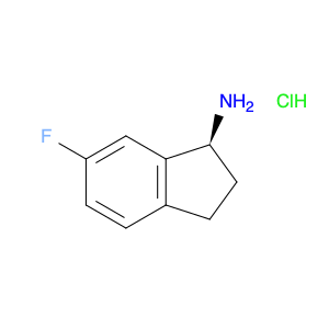 1H-Inden-1-amine, 6-fluoro-2,3-dihydro-, hydrochloride (1:1), (1S)-