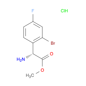 1391381-36-4 METHYL (2R)-2-AMINO-2-(2-BROMO-4-FLUOROPHENYL)ACETATE HYDROCHLORIDE