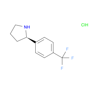 1391407-62-7 Pyrrolidine, 2-[4-(trifluoromethyl)phenyl]-, hydrochloride (1:1), (2R)-