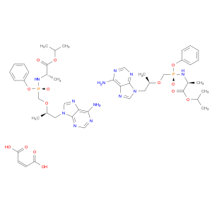 L-Alanine, N-[(S)-[[(1R)-2-(6-amino-9H-purin-9-yl)-1-methylethoxy]methyl]phenoxyphosphinyl]-, 1-methylethyl ester, (2E)-2-butenedioate (2:1)