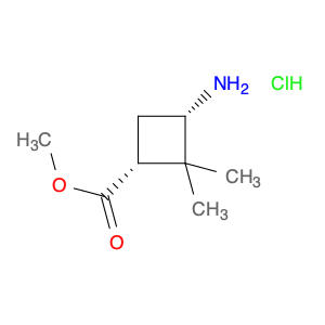 1392804-16-8 Cyclobutanecarboxylic acid, 3-amino-2,2-dimethyl-, methyl ester, hydrochloride (1:1), (1R,3S)-rel-