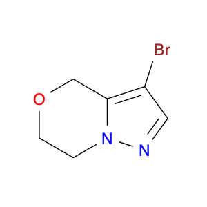 1393558-10-5 3-bromo-6,7-dihydro-4H-pyrazolo[5,1-c][1,4]oxazine