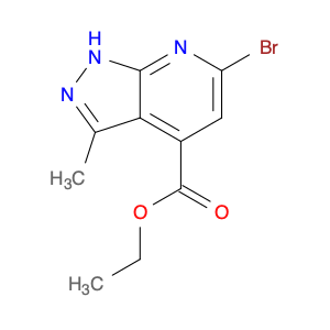 1H-Pyrazolo[3,4-b]pyridine-4-carboxylic acid, 6-bromo-3-methyl-, ethyl ester