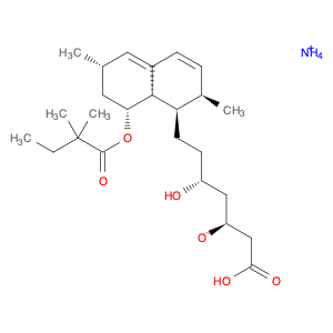 1-Naphthaleneheptanoic acid, 8-(2,2-dimethyl-1-oxobutoxy)-1,2,6,7,8,8a-hexahydro-β,δ-dihydroxy-2,6-dimethyl-, ammonium salt (1:1), (βR,δR,1S,2S,6R,8S,8aR)-