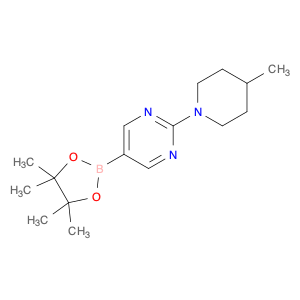 1402174-21-3 Pyrimidine, 2-(4-methyl-1-piperidinyl)-5-(4,4,5,5-tetramethyl-1,3,2-dioxaborolan-2-yl)-